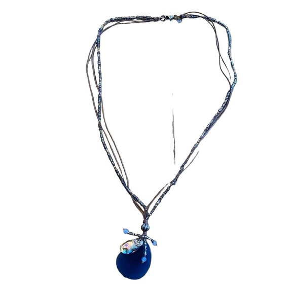 Vintage Silpada “Indigo Mood” Blue Quartz Sterling Bead Necklace - Picture 11 of 11